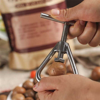 Ръчна отварачка за ядки макадамия Крекер за сушени плодове Creative Орех Лешникотрошачка Nut Sheller Инструменти за отваряне на ядки Кухненски аксесоари
