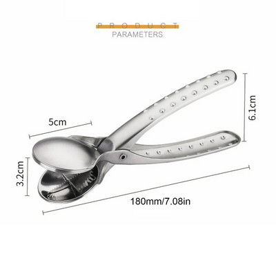 Višenamjenski kreativni 304 nehrđajući čelik Quick Chestnut Clip Kliješta za orahe Metalni drobilac oraha Otvarač za ljuštenje oraha