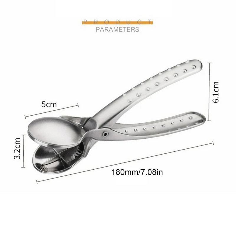 Višenamjenski kreativni 304 nehrđajući čelik Quick Chestnut Clip Kliješta za orahe Metalni drobilac oraha Otvarač za ljuštenje oraha