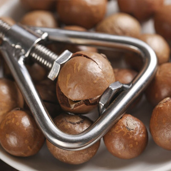 Ръчна отварачка за ядки макадамия Крекер за сушени плодове Creative Орех Лешникотрошачка Nut Sheller Инструменти за отваряне на ядки Кухненски аксесоари