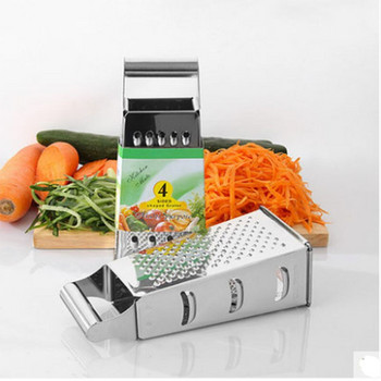 Четиристранна кутия Ренде Зеленчукорезец Ренде за картофи и сирене във формата на кула Многофункционален нож за зеленчуци Кухненски аксесоари 5-в-1