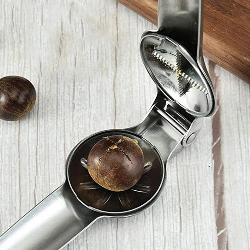 Kesten Clip Kliješta za orahe Metalna ljuska Otvarač za orahe Nehrđajući čelik Quick Chestnut Clip Lockalica za orahe Kuhinjski alat Rezač Gadget