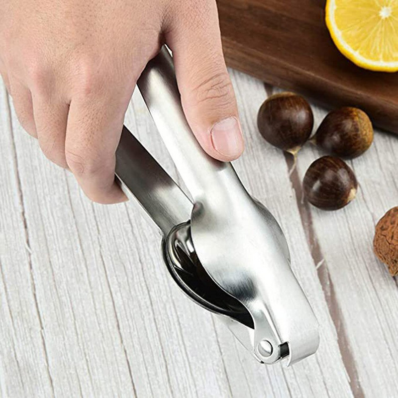 Kesten Clip Kliješta za orahe Metalna ljuska Otvarač za orahe Nehrđajući čelik Quick Chestnut Clip Lockalica za orahe Kuhinjski alat Rezač Gadget