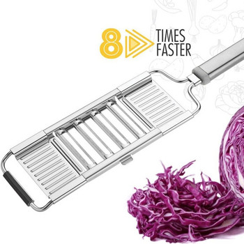 4 остриета Мултифункционален нож за нарязване на зеленчуци от неръждаема стомана с много остриета Регулируема белачка Чопър Ренде Кухненски инструменти