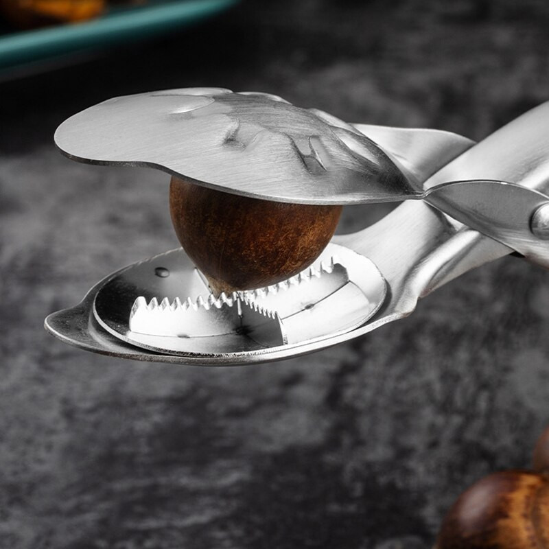 1 kom Kestenjasta kliješta od nehrđajućeg čelika Kliješta za orahe Metalna ljuska za orahe Kuhinjski alat Otvarač za suho voće Rezač Naprave Izdržljiv