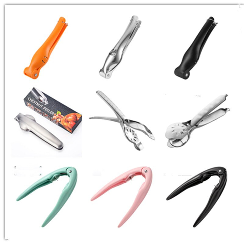 Orašari Stezaljka za kestenje Rezač za kestene od nehrđajućeg čelika Kuhinjski otvarač za kestene Lockalica za orahe Nazubljena kliješta za ljuštenje oraha