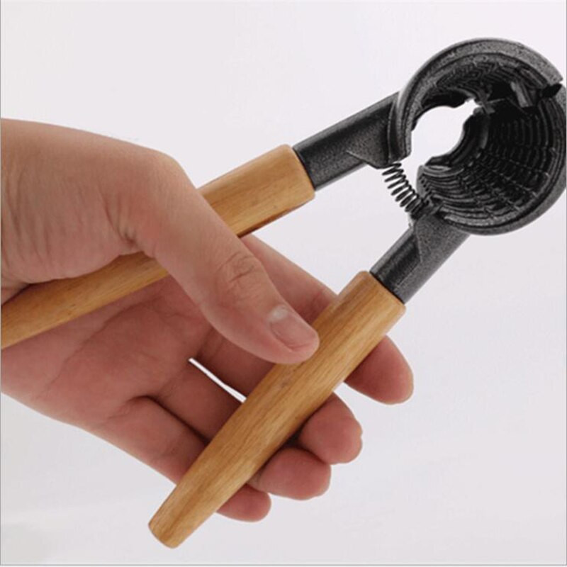 Stezaljka od oraha Kuhinjski alati za kućanstvo Drvena drška od legure aluminija Kliješta za orahnjače Višenamjenska kopča u obliku oraha