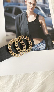 Ženski elegantni remen sa metalnim elementom