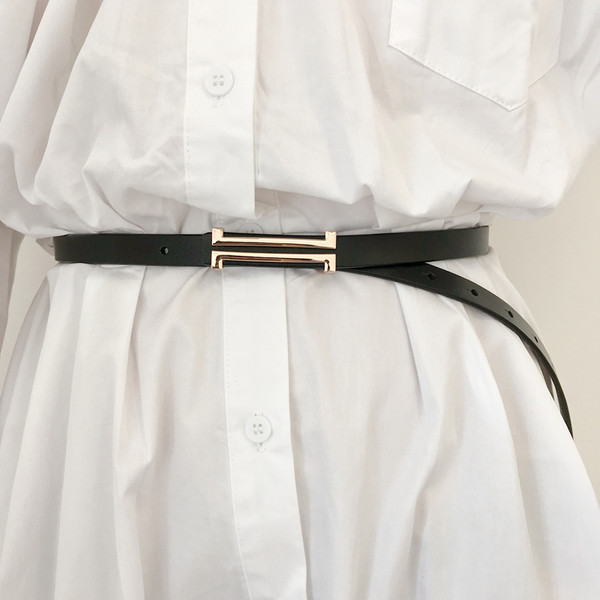 Novi model ženskog remena - crne boje