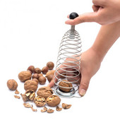 1PC kreativni metalni opružni orašar otvoreni orah artefakt od nehrđajućeg čelika orasi otvoreni profesionalni alati za orahe