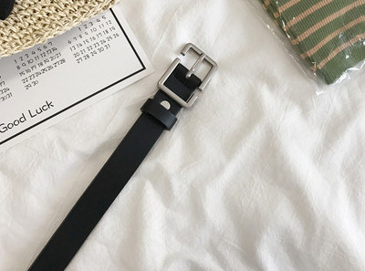 Curea de dama din piele model nou de culoare neagra si maro