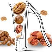 045 Šckalica za orahe u obliku lijevka Ručna kopča za guljenje oraha Kućna kopča za ljuštenje oraha Višestruki otvarač za orahe