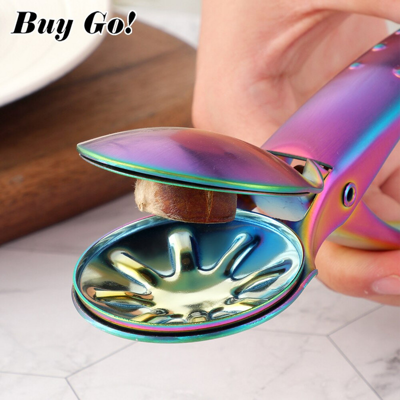 1 KOM 2 u 1 otvarač za orahe od nehrđajućeg čelika Brzi kliješta za kesten Kliješta za orahe Metalna drobilica za orahe Rezač za ljuštenje Naprave Kuhinjski alati