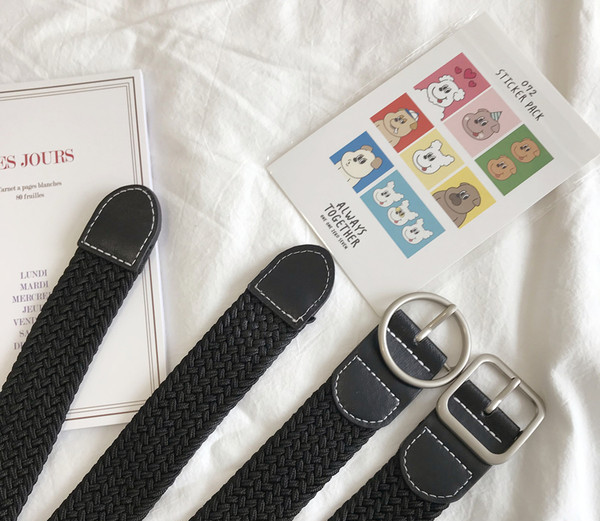 Tekstilni ženski remen dva modela sa metalnom kopčom