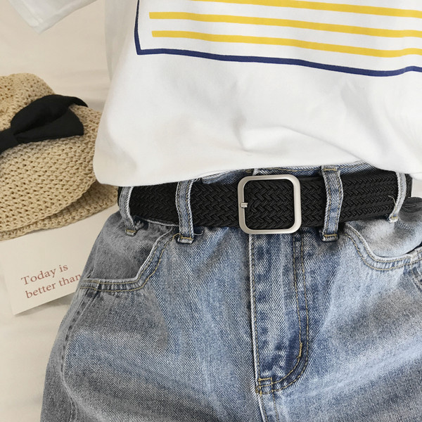 Tekstilni ženski remen dva modela sa metalnom kopčom