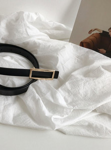 Korejski novi ženski remen retro minimalistički kaput kaput haljina pečat oko struka prema zadržanom ležernom kožnom remenu