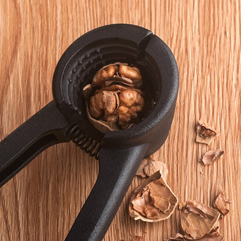 Creative ανοξείδωτο ατσάλι Quick Walnuts Cracker Sheller Nut Opener Clip Nuts Crusher Open Fruit Shell Πρακτικά εργαλεία κουζίνας