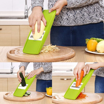 Ръчен кухненски нож за мандолина Многофункционален шредер за зеленчуци от неръждаема стомана Чопър за плодове Ренде за мандолина keuken