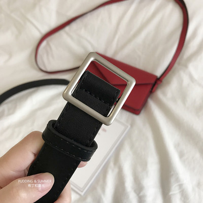 Ženski remen od mat eko kože