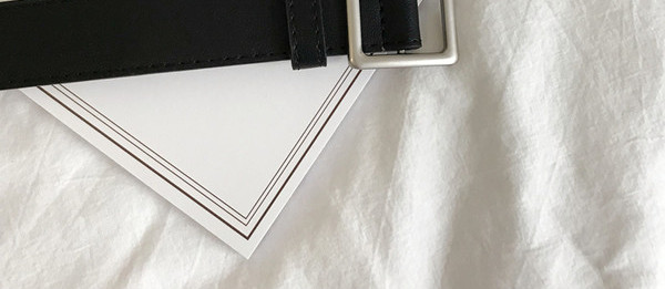 Ženski remen od mat eko kože