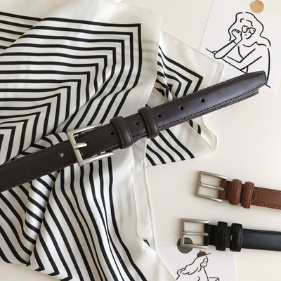 Cureaua subtire de dama cu catarama metalica