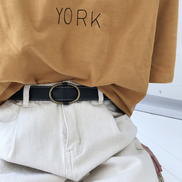 Ženski remen od eko kože sa metalnom kopčom, novi model