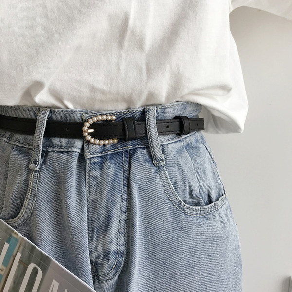 Ženski elegantni remen s perlama