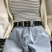 Curea textila dama cu inchizatoare metalica