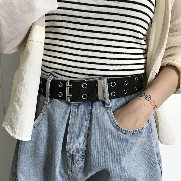 Curea textila dama cu inchizatoare metalica