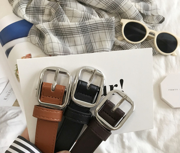 Curea de dama din piele ecologica reglabila