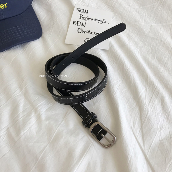 Ležerni ženski remen s pravokutnom kopčom