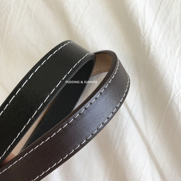 Ležerni ženski remen s pravokutnom kopčom