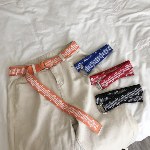 Curea textila dama cu catarama metalica