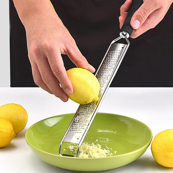 Професионален инструмент за настъргване Premium Kitchen Многофункционално цитрусово острие от неръждаема стомана Lemon Zester Ренде за сирене