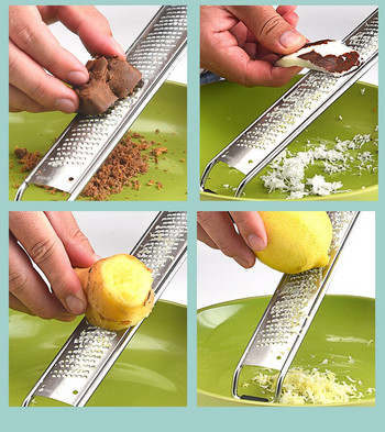 Професионален инструмент за настъргване Premium Kitchen Многофункционално цитрусово острие от неръждаема стомана Lemon Zester Ренде за сирене