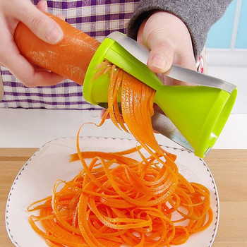 EHZ Spiralizer Ренде за зеленчуци Ръчно устройство за зеленчуци, плодове, моркови, тиквички, машина за юфка, резачка, фуния, резачки Кухненска джаджа