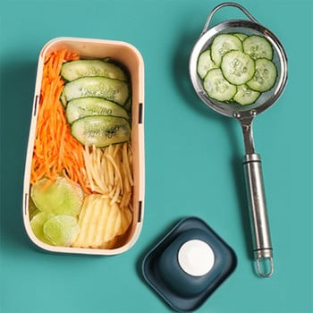 Мултифункционален картоф, морков, краставица, мандолина, нож за нарязване, ренде, шредери с цедка / кухненски инструменти за плодове и зеленчуци