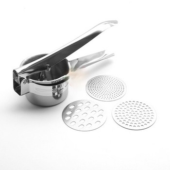 Нов модел 2021 г. Машина за смачкване на картофи от неръждаема стомана Ръчна сокоизстисквачка Машина за смачкване на картофи Кухненски инструменти