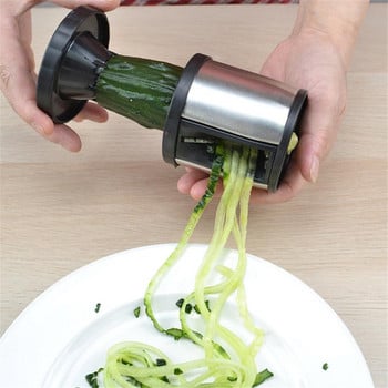 Кухненски инструменти Зеленчуци Плодове Мултифункционален спирален шредер Белачка Ръчна ренде за картофи Морков Репички Въртяща се шредер
