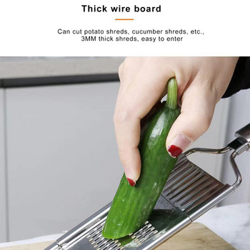 Αντιολισθητική λαβή Συσκευή από ανοξείδωτο ατσάλι τεμαχιστής φρούτων και λαχανικών 35 X 8,5 cm Πολυλειτουργικός κόφτης λαχανικών κουζίνας σπιτιού