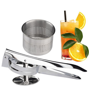 Ανοξείδωτο ατσάλι Potato Masher Lemon Oranges Squeezer Kitchen Gadget Multi-function Manual Vegetable Juicer Kitchen Εργαλείο