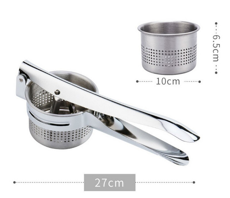 Gnječilica za krumpir od nehrđajućeg čelika Limun Naranče Cjedilo Kuhinjski uređaj Višenamjenski ručni sokovnik za povrće Kuhinjski alat