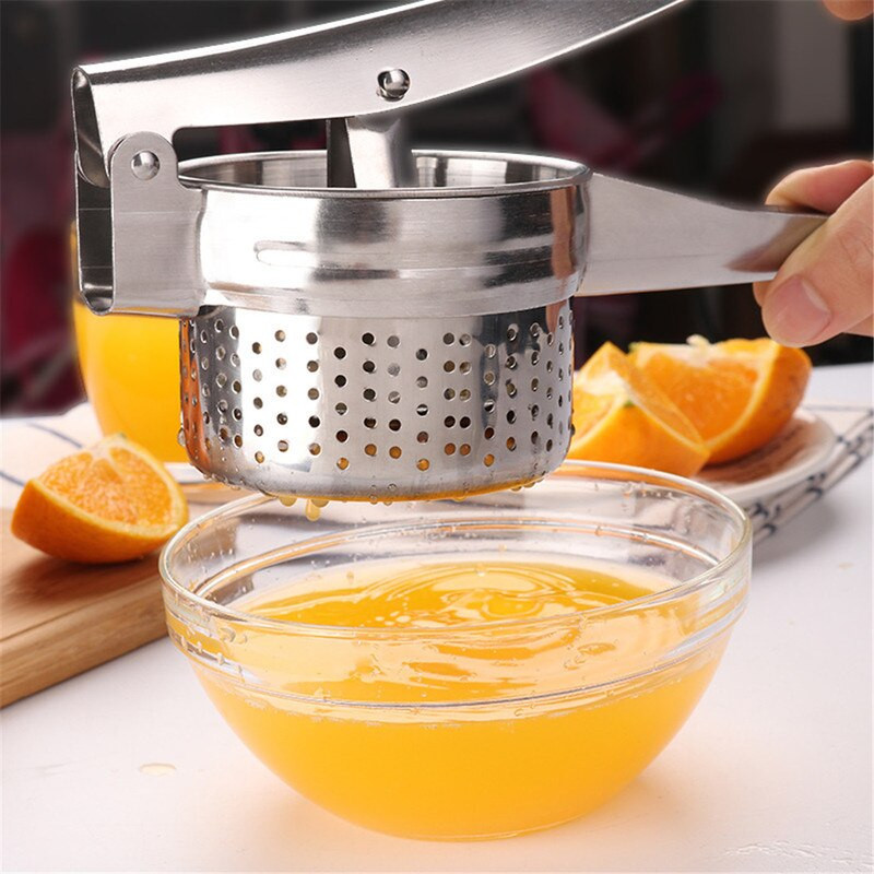 Gnječilica za krumpir od nehrđajućeg čelika Limun Naranče Cjedilo Kuhinjski uređaj Višenamjenski ručni sokovnik za povrće Kuhinjski alat