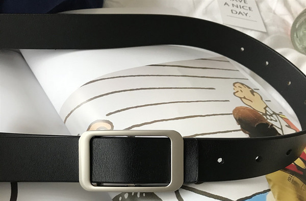 Novi model ženskog kožnog remena sa pravokutnom kopčom