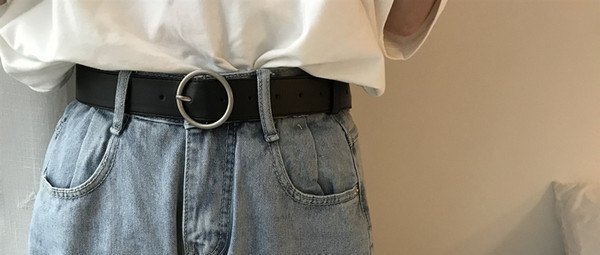 Ženski remen od eko kože sa metalnom kopčom u više boja