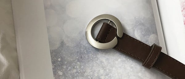 Tanak ženski remen s okruglom kopčom