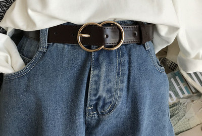 Ženski kožni remen - u crnoj i braon boji