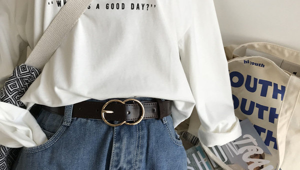 Ženski kožni remen - u crnoj i braon boji