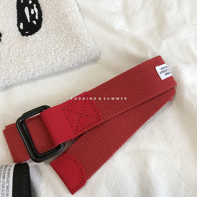 Ženski tekstilni remen sa metalnom kopčom