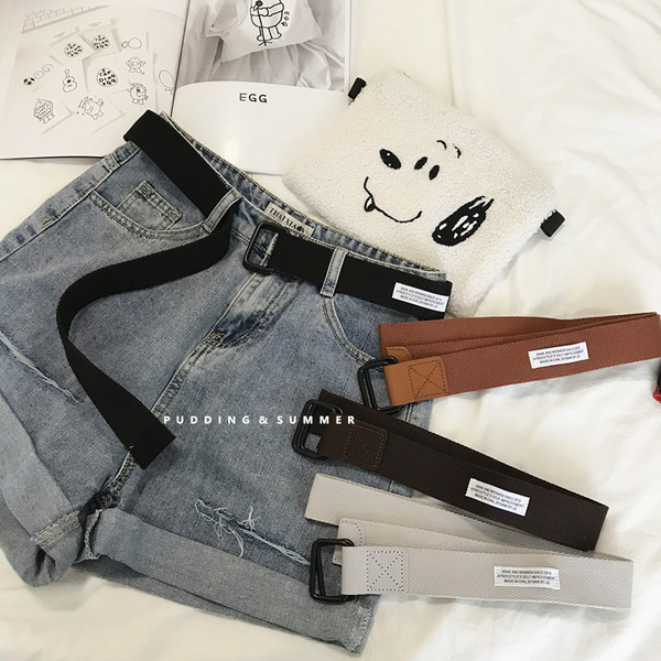 Ženski tekstilni remen sa metalnom kopčom